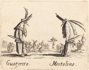 Guatsetto en Mestolino, c. 1622 door Jacques Callot