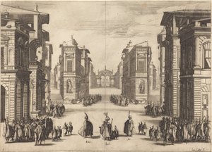 Il Solimano, eerste akte door Jacques Callot