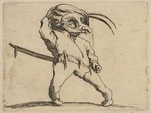 LHomme Masqué aux Jambes Torses De Gemaskerde Man met Kromme Benen, uit Varie Figure
