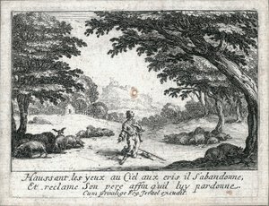 Het leven van de verloren zoon ... (gravure) door Jacques Callot