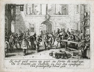 Het leven van de verloren zoon ... (gravure) door Jacques Callot
