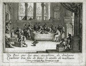Het leven van de verloren zoon ... (gravure) door Jacques Callot