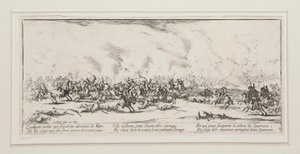 La bataille, plaat 3 uit de serie Les grandes miseres de la guerre