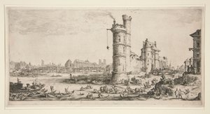 De Pont Neuf door Jacques Callot