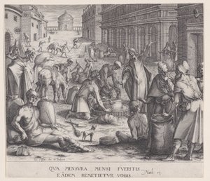 De graanmeters door Jacques Callot