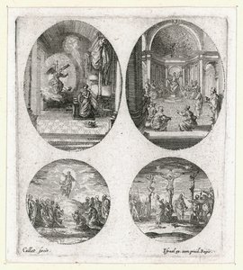 De wonderen van het lijdensverhaal ... (gravure) door Jacques Callot