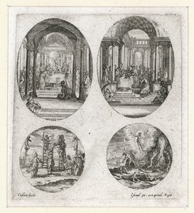 De wonderen van het lijdensverhaal ... (gravure) door Jacques Callot