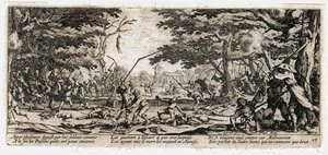 Les Miseres et les Malheurs de la Guerre ... (gravure) door Jacques Callot