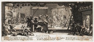 De ellende en tegenspoed van de oorlog ... (gravure) door Jacques Callot