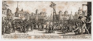 De ellende en tegenspoed van de oorlog ... (gravure) door Jacques Callot
