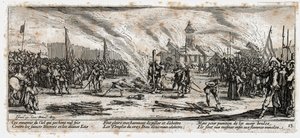 De ellende en tegenspoed van de oorlog ... (gravure) door Jacques Callot