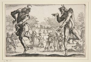 De twee broeken door Jacques Callot