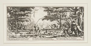 Les grandes miseres de la guerre: No. 17 - La revanche des paysans door Jacques Callot