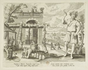 Maanden. 9, september door Jacques Callot