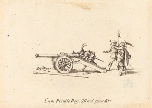 Het laden van het kanon door Jacques Callot