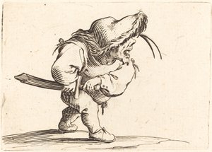 Man die Zich Voorbereidt om Zijn Zwaard te Trekken door Jacques Callot