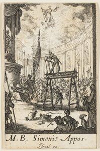 Martelaarschap van de heilige Simon, plaat tien uit De Martelaars van de Apostelen