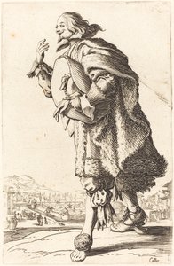 Edelman met Vilt Hoed, Buigend, ca. 1620-1623 door Jacques Callot
