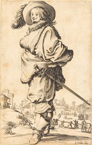 Edelman met Bont Plastron door Jacques Callot