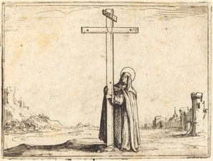 Non die het heilige kruis omarmt door Jacques Callot