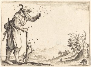 Boer Aangevallen door Bijen door Jacques Callot