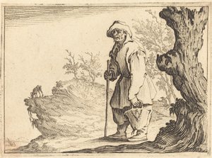 Boer met Zak, ca. 1617 door Jacques Callot