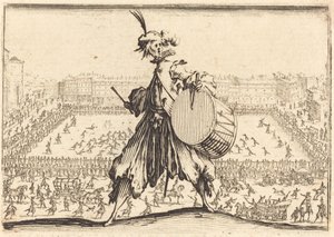 Piazza Santa Croce, Florence, ca. 1617 door Jacques Callot