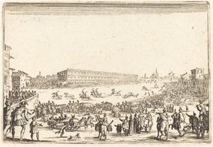 Piazza Santa Croce, Florence, ca. 1622