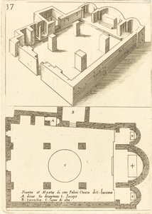 Plattegrond en Elevatie van de Kerk van S. Iacoma