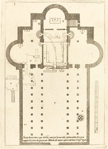Plattegrond van de Kerk van de Heilige Kribbe door Jacques Callot