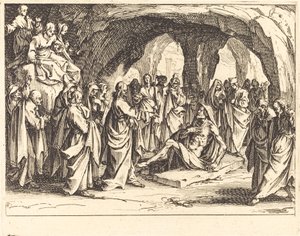 Opwekking van Lazarus door Jacques Callot