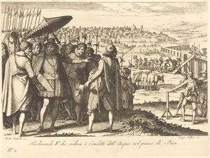 Restauratie van het Aquaduct in Pisa door Jacques Callot