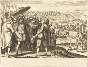 Restauratie van het aquaduct in Pisa, c. 1614