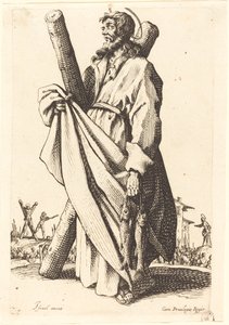 Sint Andreas, gepubliceerd 1631 door Jacques Callot