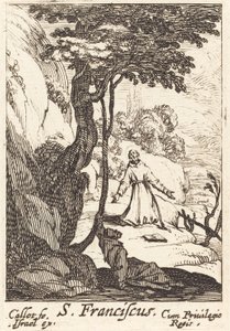 Sint Franciscus, c. 1632 door Jacques Callot