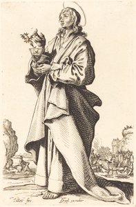 Sint Johannes de Evangelist, gepubliceerd 1631 door Jacques Callot