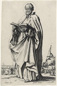 Sint Petrus uit Les Grands Apôtres, 1631 door Jacques Callot