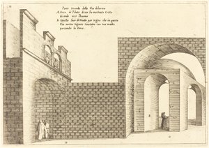 Tweede deel van de Via Dolorosa door Jacques Callot
