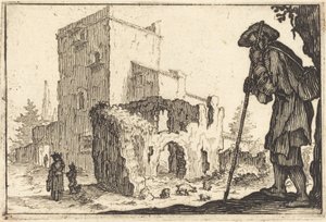 Herder en ruïnes
