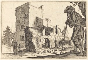 Herder en ruïnes, ca. 1622