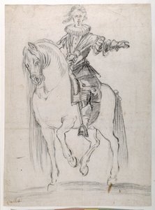 Schets voor Lodewijk XIII te paard