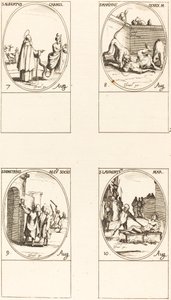 St. Albert van Sicilië, Karmeliet; St. Marinus; St. Demetrius en metgezellen; St. Lauren door Jacques Callot