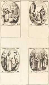 St. Job, Profeet, St. Gangulphus, St. Epiphanius, St. Maria van Martelaren