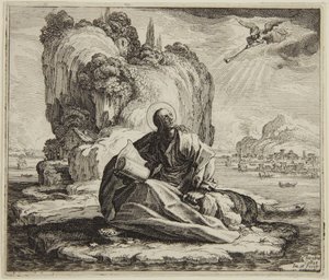 Sint-Jan op het eiland Patmos door Jacques Callot