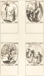 St. Maria Doloru; St. Stephen, Abt; St. Apoloni; St. Timon door Jacques Callot