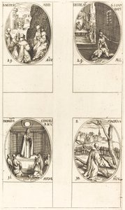 St. Mederic, Abt; Onthoofding van Johannes de Doper; St. Fiacre; Festival van de Maagd