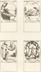 St. Servatius; St. Bonifatius; St. Pachomius; St. Corona door Jacques Callot
