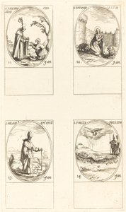 Sint Theodosius; Sint Tatiana; Sint Hilary; Sint Felix door Jacques Callot