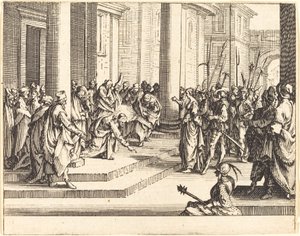 Steniging van Jezus, 1635 door Jacques Callot