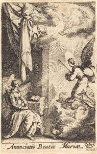 De annunciatie door Jacques Callot